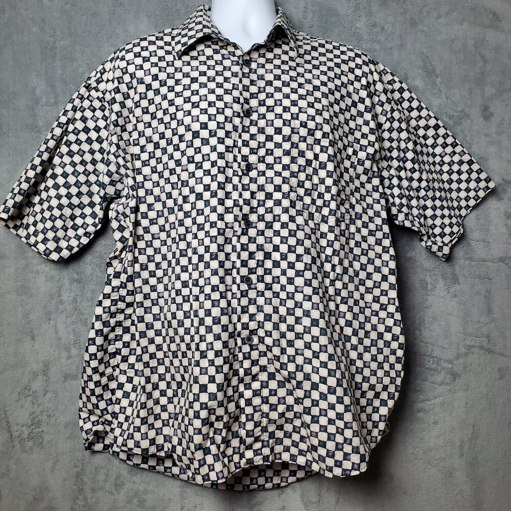 Modango Short Sleeve Shirt Mens XL Cotton